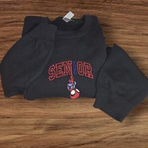 Black and Red Sweatshirt Hoodie Casual Athleisure